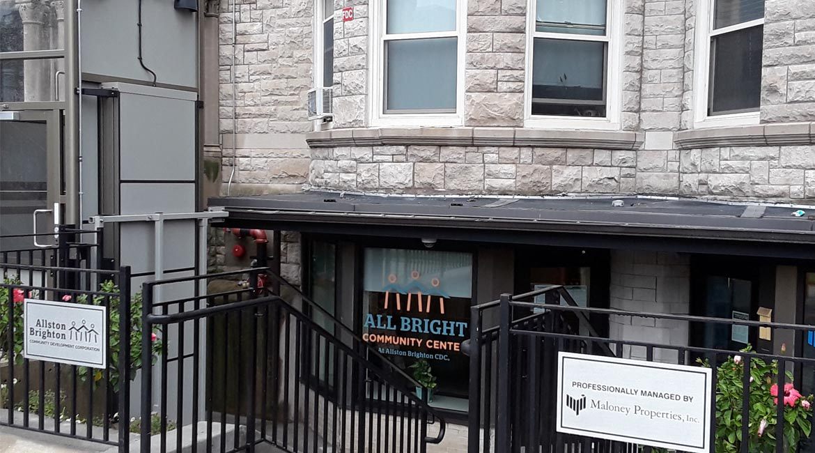 Basement office with street access